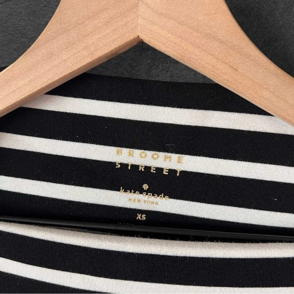 Kate Spade Broome Street Stripe Everyday Shift Dress Black Size XS